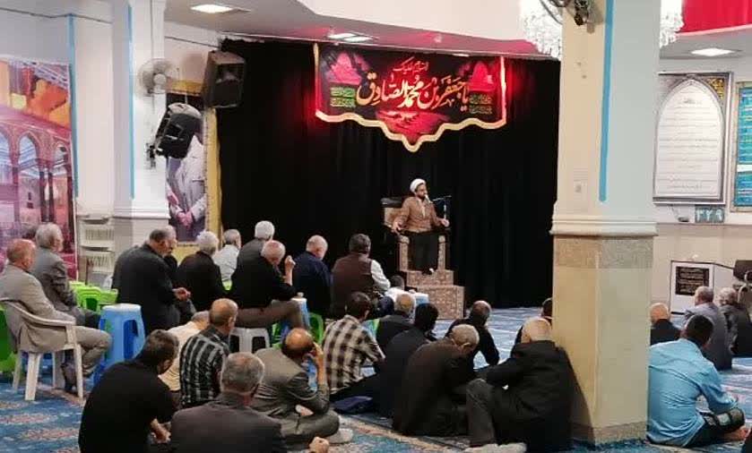 برگزاری مراسم عزاداری به مناسبت شهادت مظلومانه امام صادق (علیه السلام) توسط خادمیاران منطقه نوزده تهران